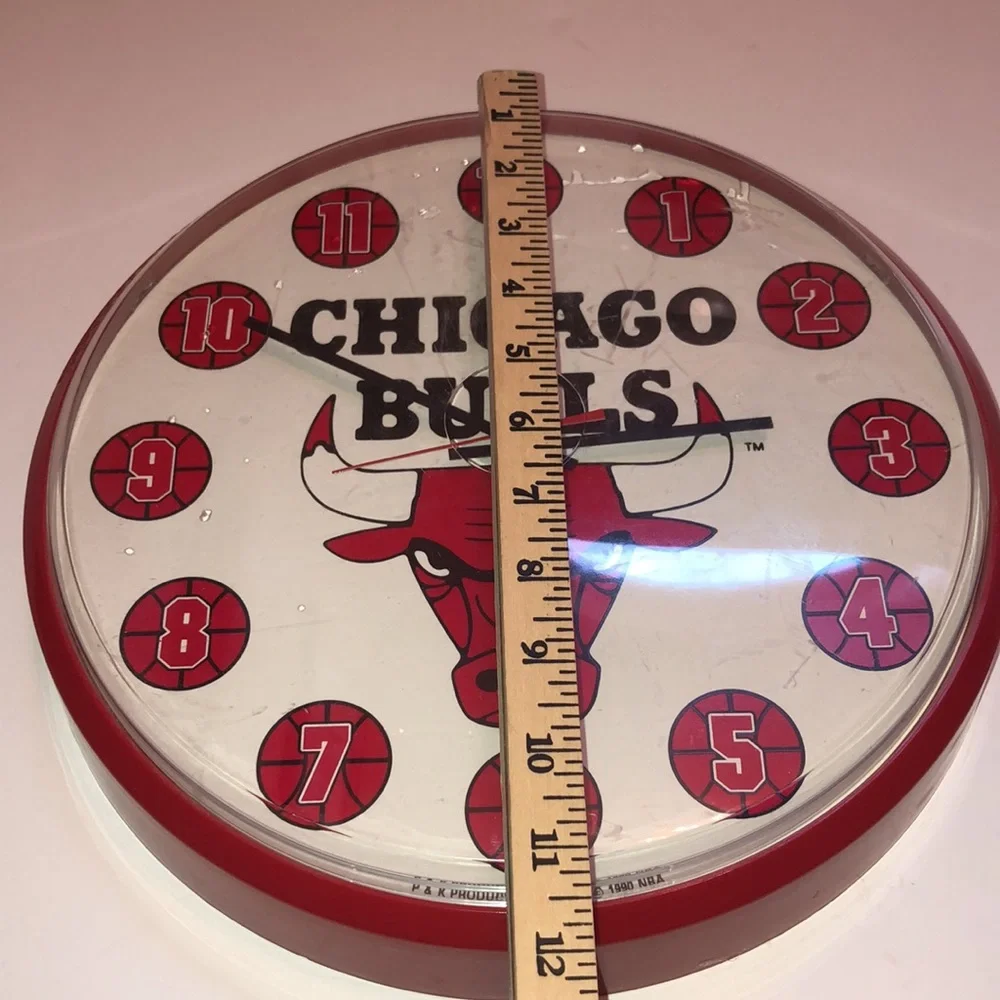 Chicago Bulls Wall Clock 1990 Vintage Chicago Bulls Michael Jordan era